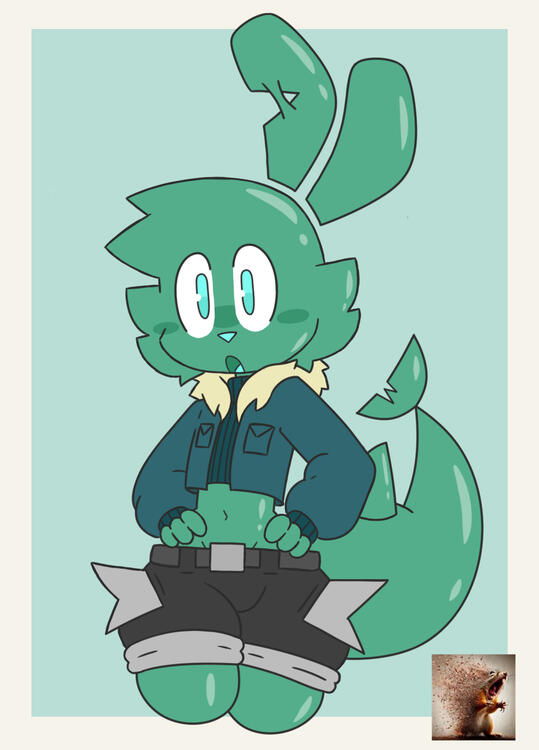 Lazy in a different outfit than usual